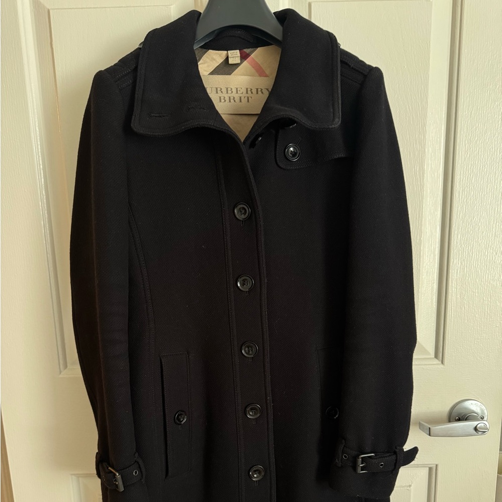 Burberry Women's Black Wool Coat